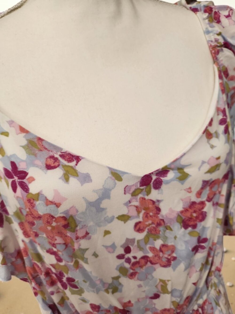 🌸 Emily Wonder Floral Tiered Mini Dress Large NWT 🌸 - Picture 6 of 12